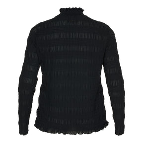 NO. 1 BY OX Turtleneck med rib Bluser Sort