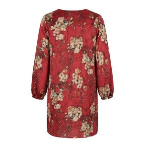 NO. 1 BY OX V neck Dress LS yoke front and back Kjoler