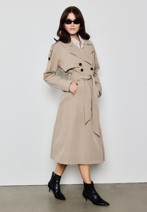 NOTYZ Vandtæt trenchcoat Frakker Beige