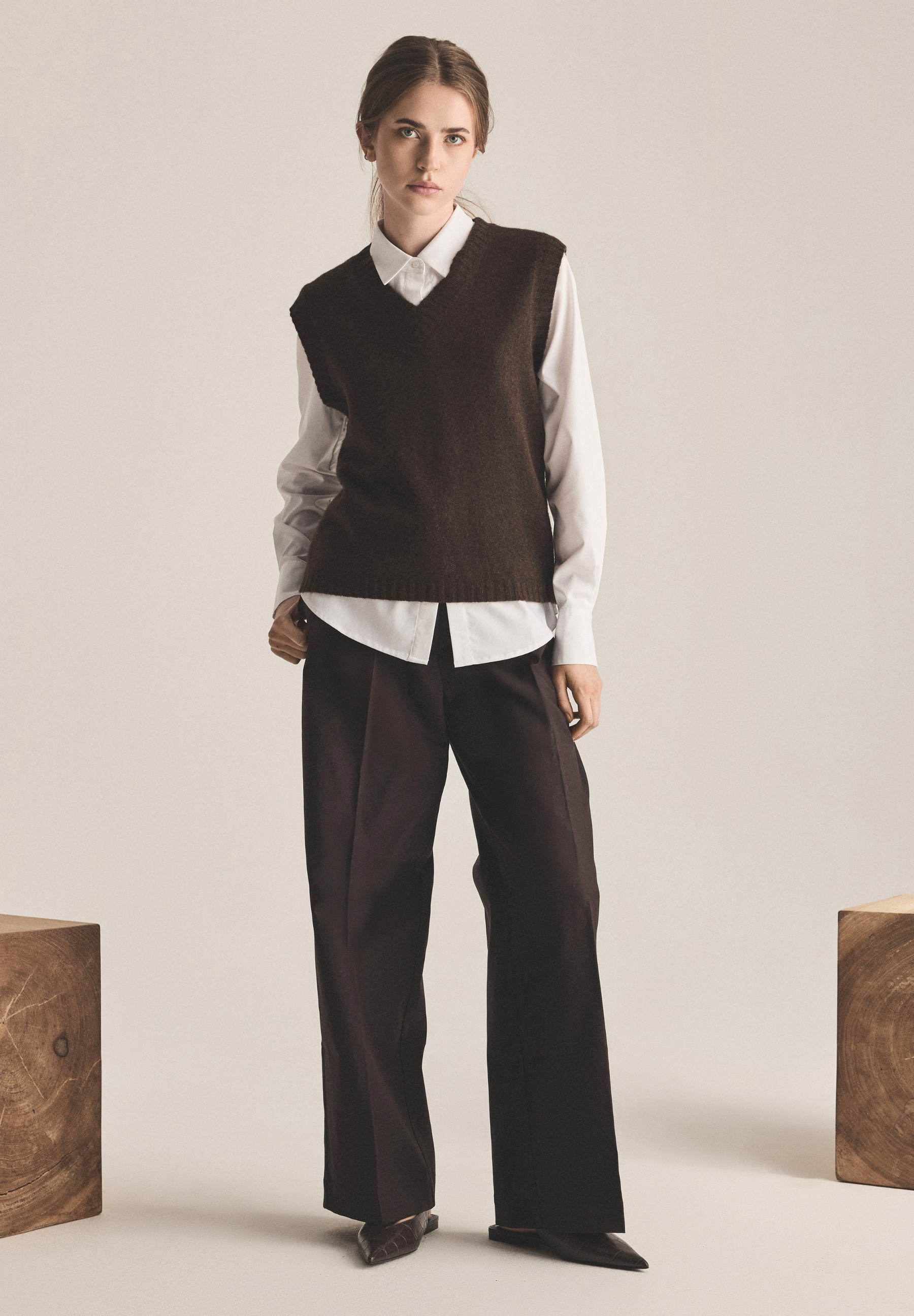 BTFCPH Vest i Yak Veste Brun