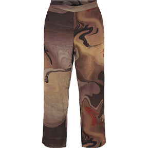 NO. 1 BY OX Wide Pants w hidden circle string Bukser Canyon Brown Vibes
