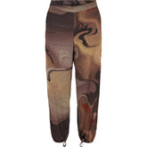 NO. 1 BY OX Wide Pants w hidden circle string Bukser Canyon Brown Vibes