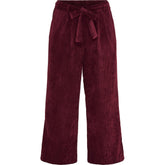 NO. 1 BY OX Wide Pants w pleats and tie band Bukser Rød
