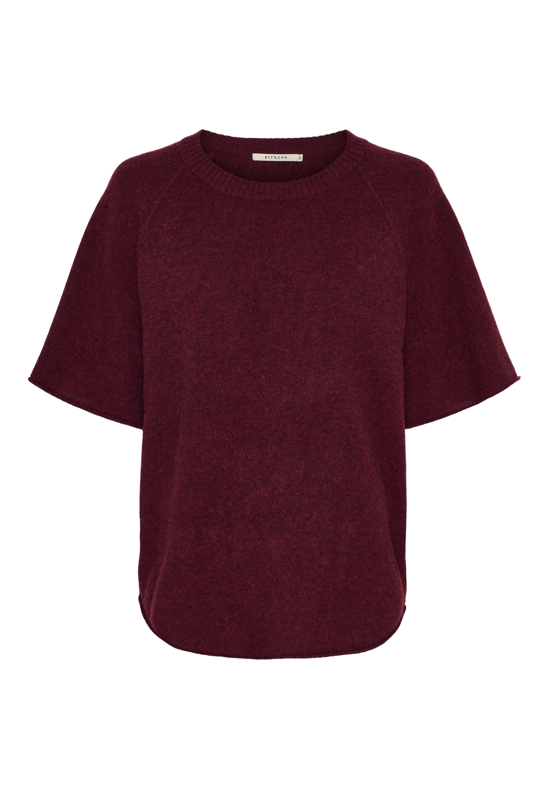 BTFCPH Yak pullover med korte ærmer Pullovers Burgundy Melange