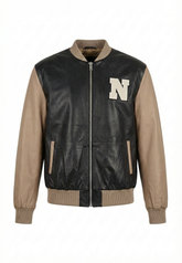 NOTYZ baseball jakke i læder Jakker Sort
