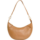 BTFCPH crossbody Hobo läderväska Väskor Caramel m. Ljus guld acc.