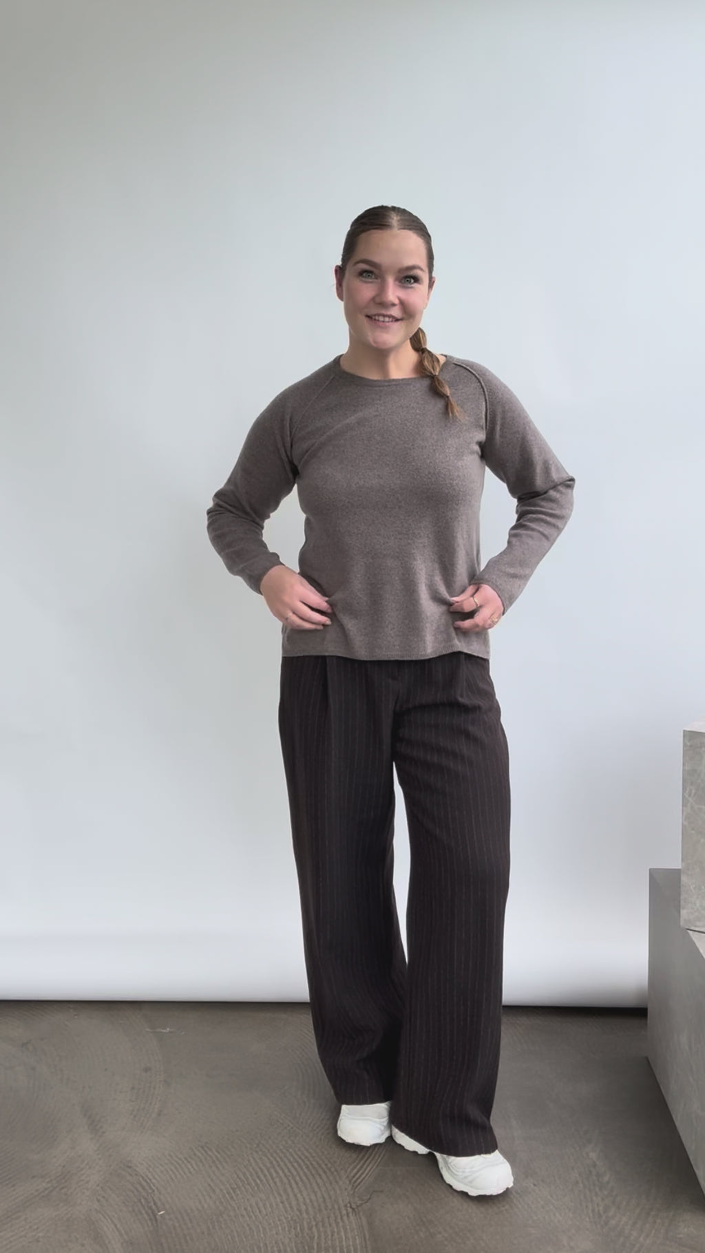 BTFCPH Pullover i cashmere blanding Pullovers Ash Brown Melange