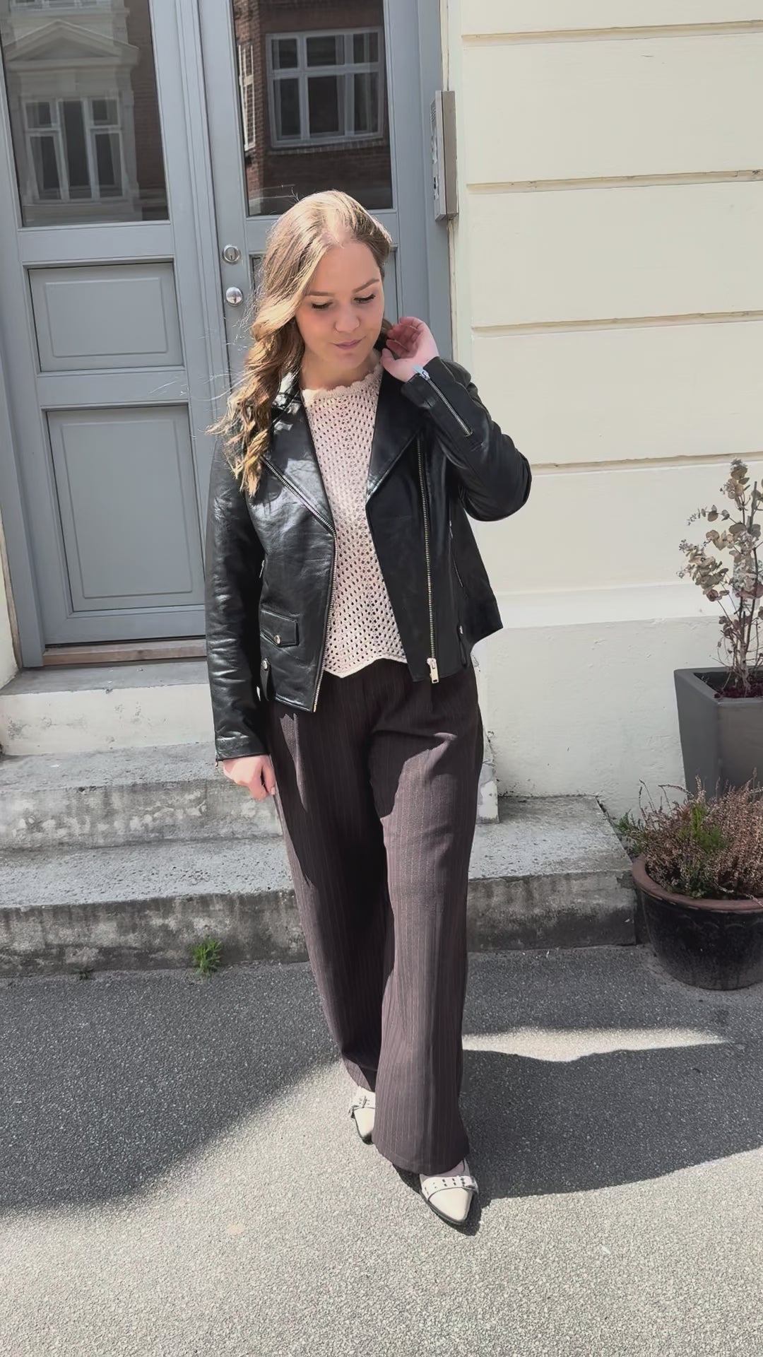 NOTYZ Oversized bikerjakke Jakker Sort