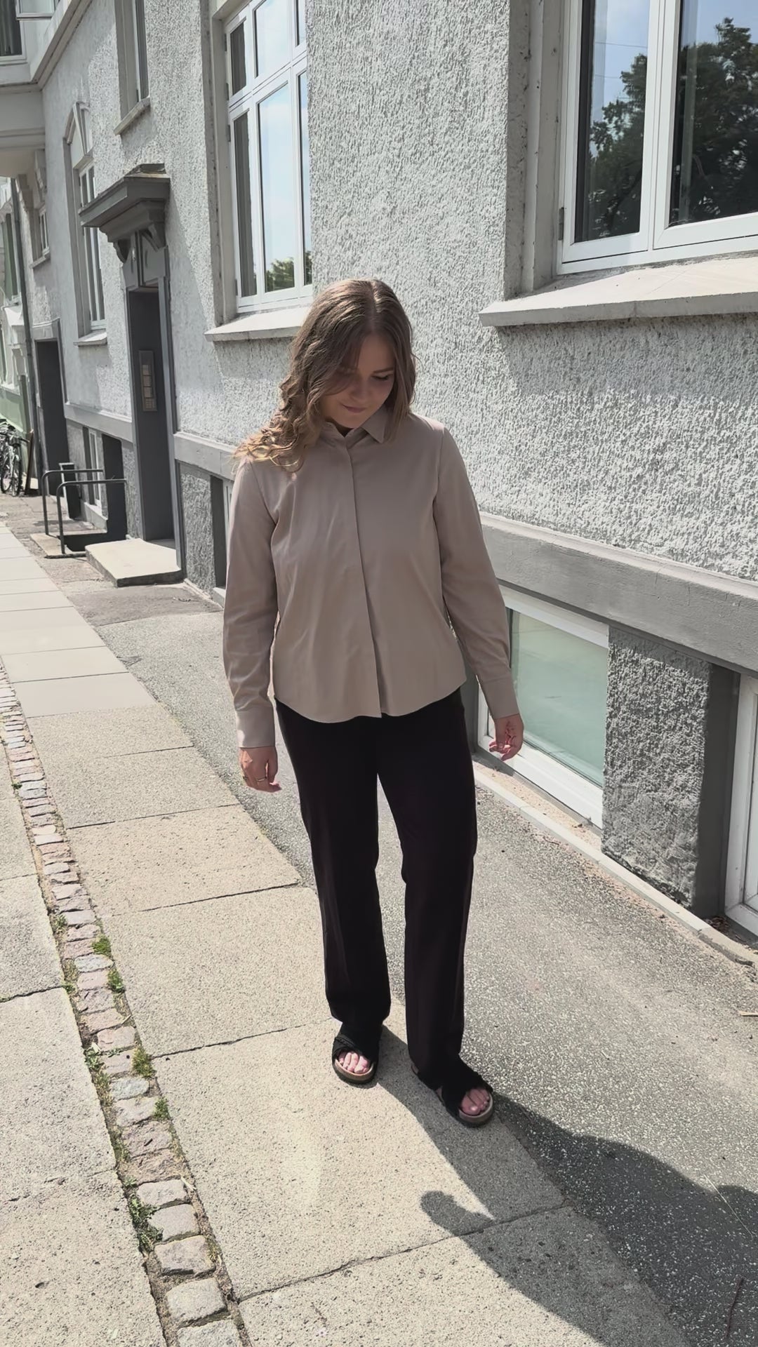 BTFCPH Skjorte i bambus blanding Skjorter Brun