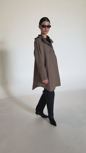 NOTYZ Funktionel Poncho Poncho Walnut