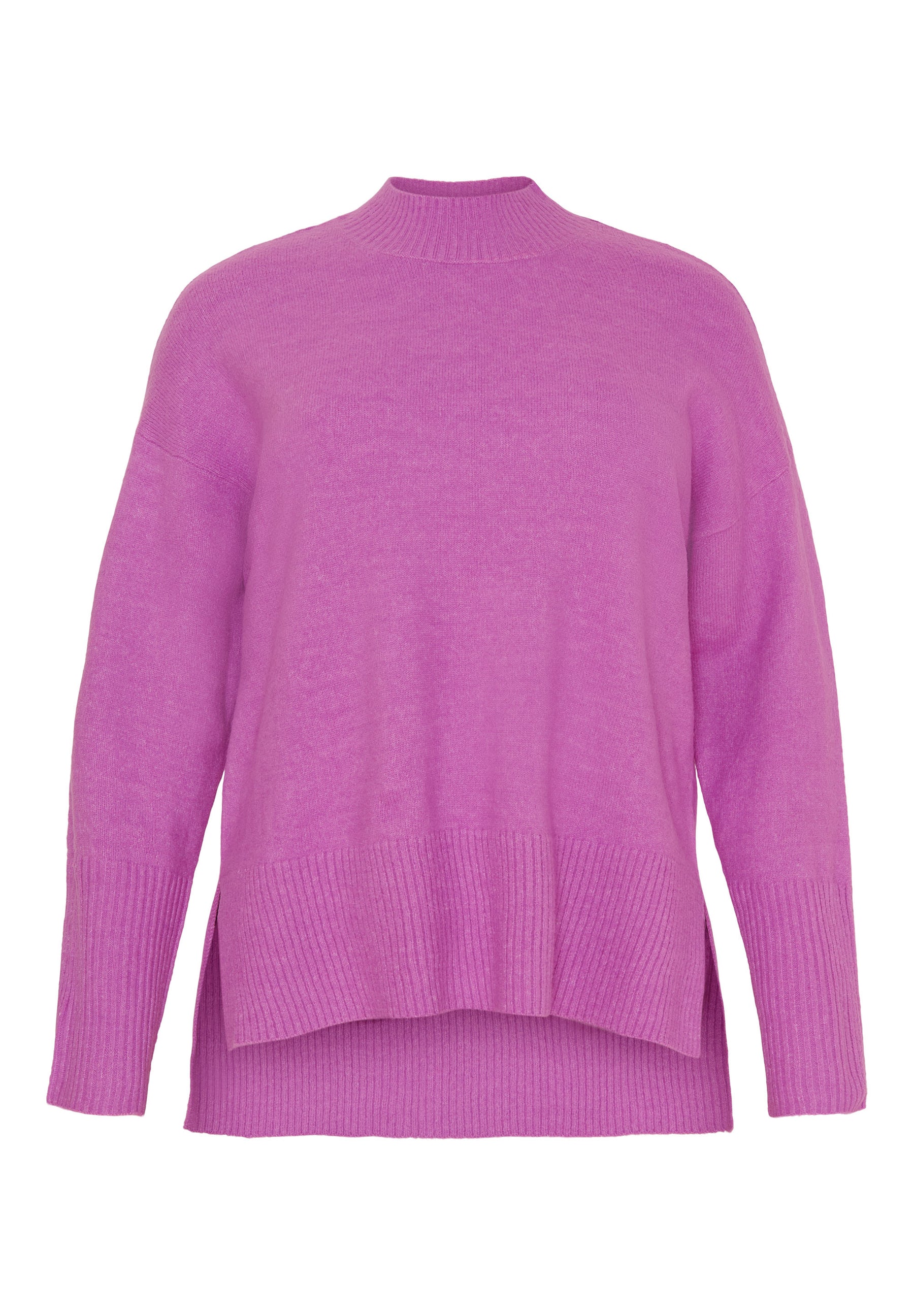 NO. 1 BY OX striktrøje med ribkant i hals Sweaters Spring Crocus