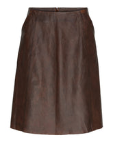 BTFCPH A-shape nederdel i læder Nederdele Brun