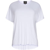 NO. 1 BY OX Basic T-shirt i viskose T-shirts Hvid
