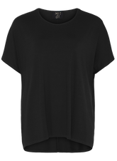 NO. 1 BY OX T-shirt med batwing-ærmer i viskose T-shirts Sort
