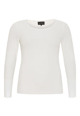 NO. 1 BY OX Basic langærmet T-shirt T-shirts Hvid