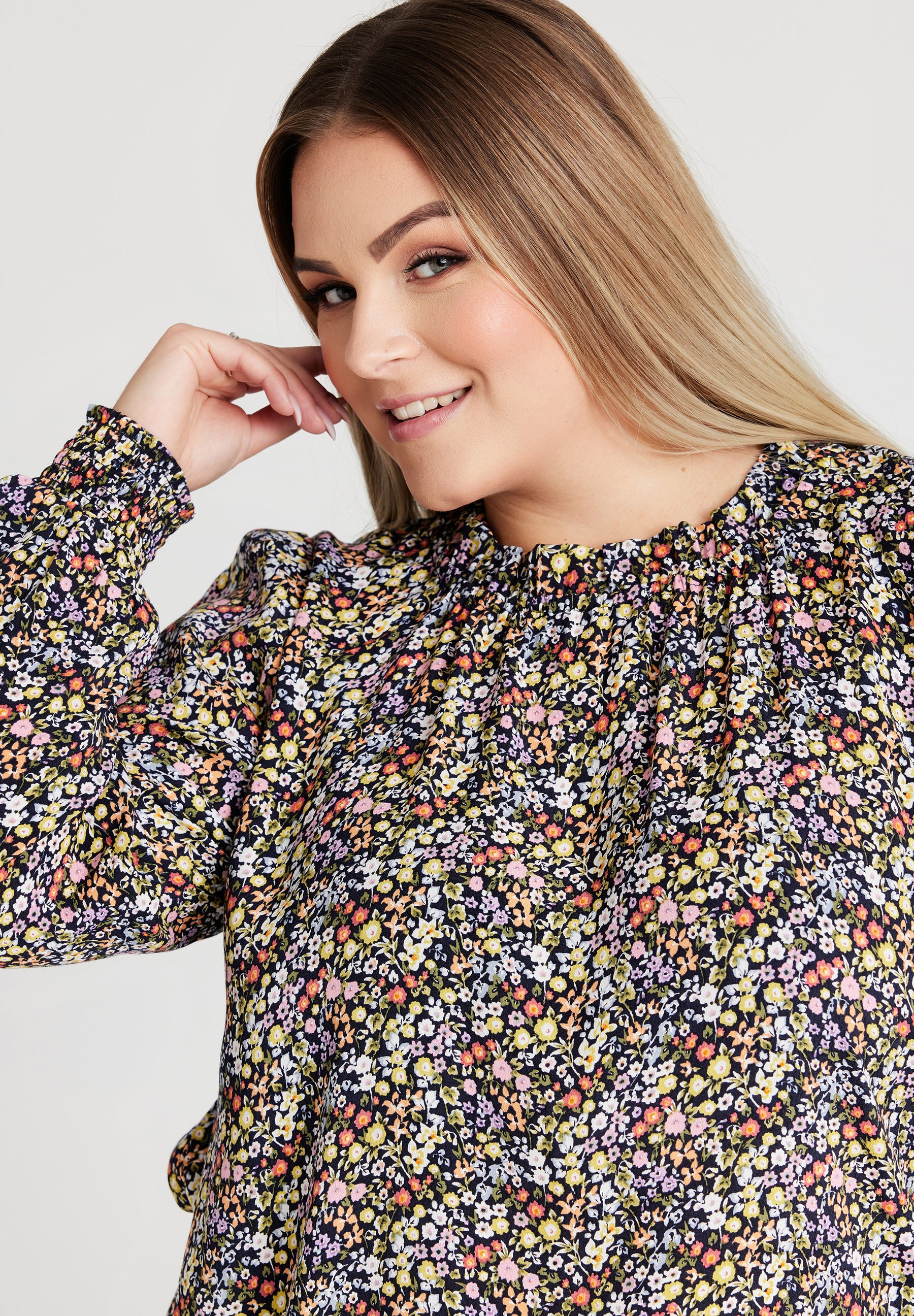 NO. 1 BY OX Bluse med blomsterprint Bluser Multi