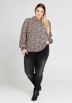 NO. 1 BY OX Bluse med blomsterprint Bluser Multi