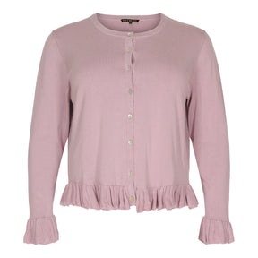 NO. 1 BY OX Cardigan med volanger Cardigans Rosa