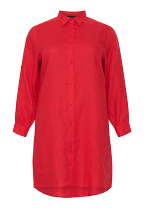 NO. 1 BY OX Hørskjorte Skjorter Rød