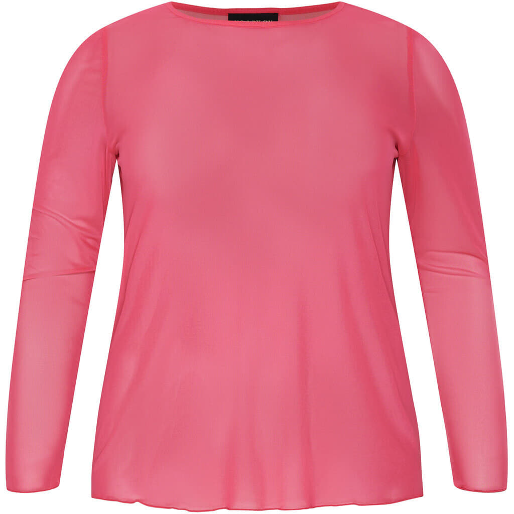 NO. 1 BY OX Mesh bluse Bluser Rosa