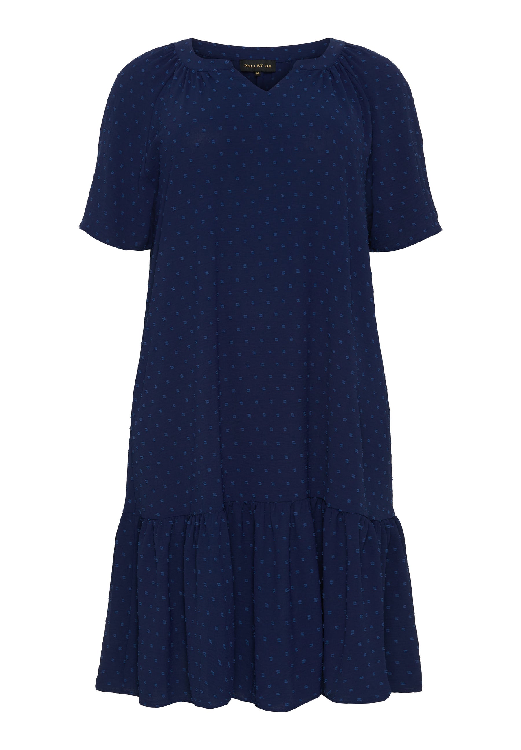 NO. 1 BY OX Midi kjole med struktur Kjoler Blå
