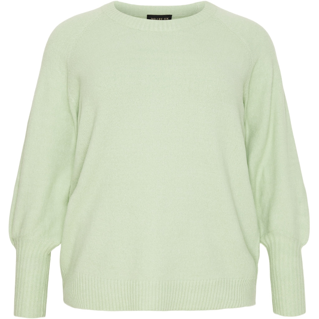NO. 1 BY OX Sweater med ballonærmer Sweaters Grøn