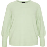NO. 1 BY OX Sweater med ballonærmer Sweaters Grøn
